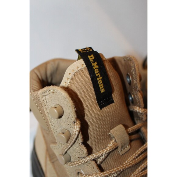 Dr Martens Rilla Men\'s Size 14 Lace Up Emboss Poly Combat Boots NIB SAVANNAH TAN